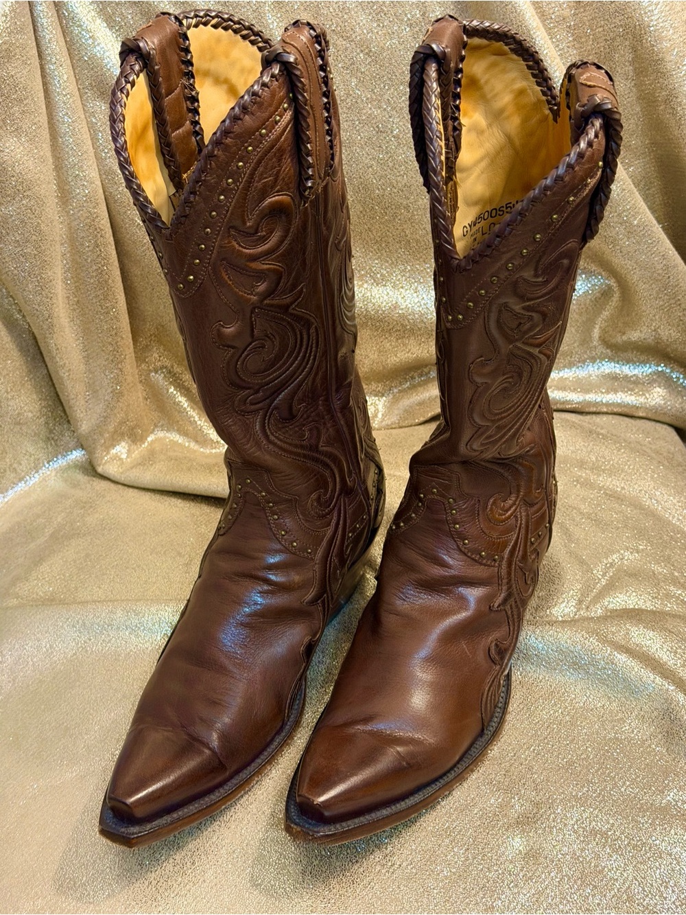 Timeless & Beautiful Lucchese Saratoga Western Boots in Whiskey Leather